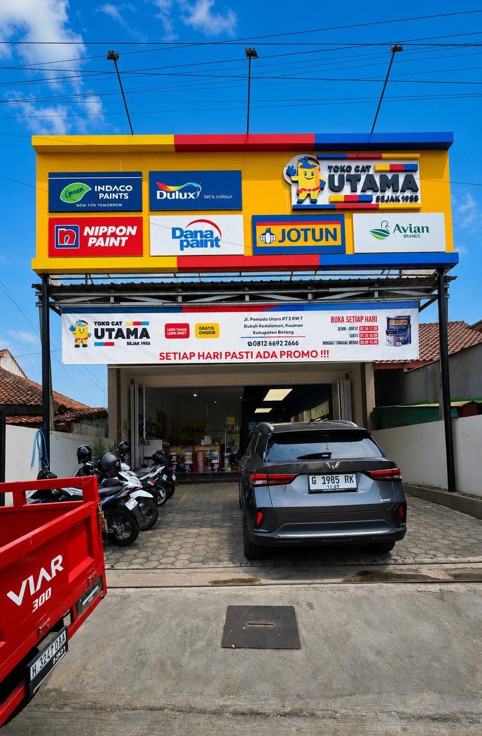 Tampak depan cabang Toko Cat Utama Batang