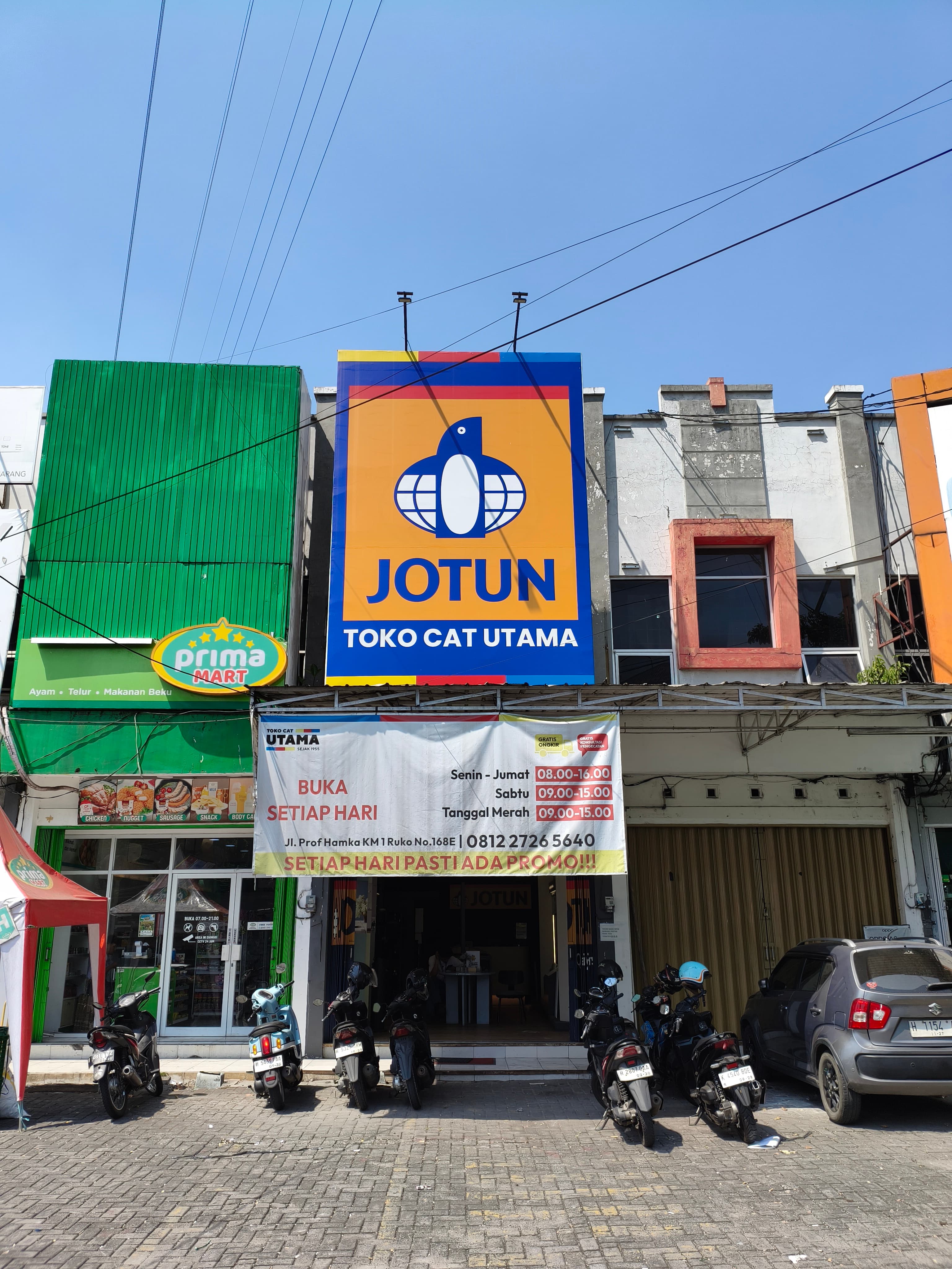 Tampak depan cabang Toko Cat Utama Ngaliyan Jotun